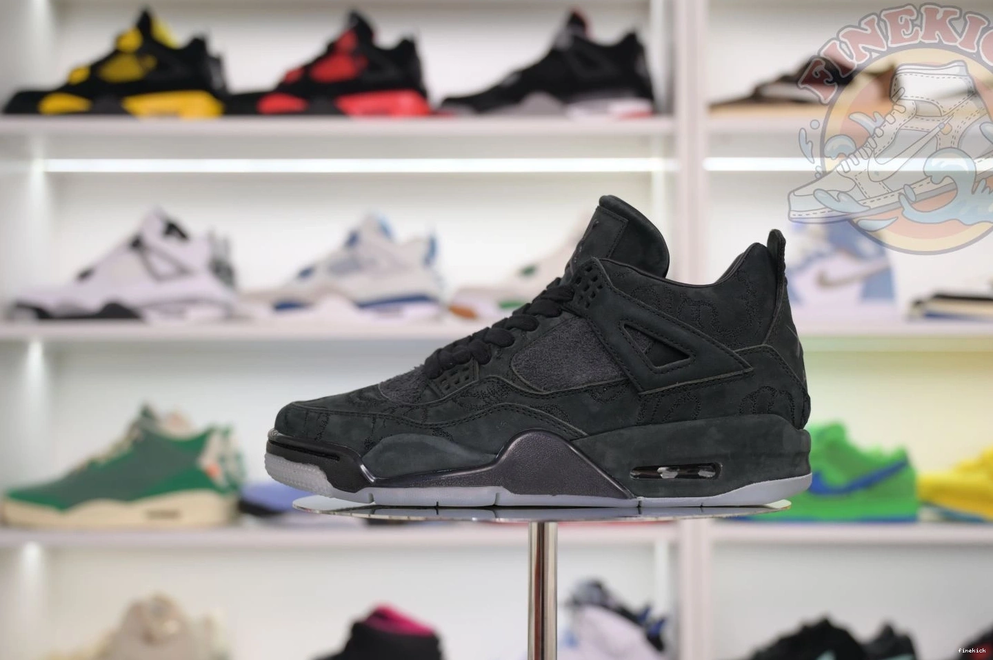 black kaws Jordan Air 4 Jordan 0217